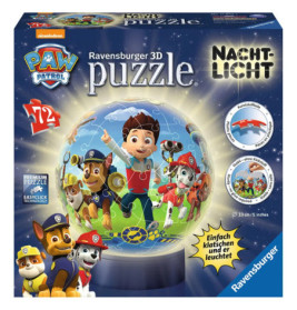 Ravensburger 118427 Puzzleball Nachtlicht Paw Patrol 72 Teile