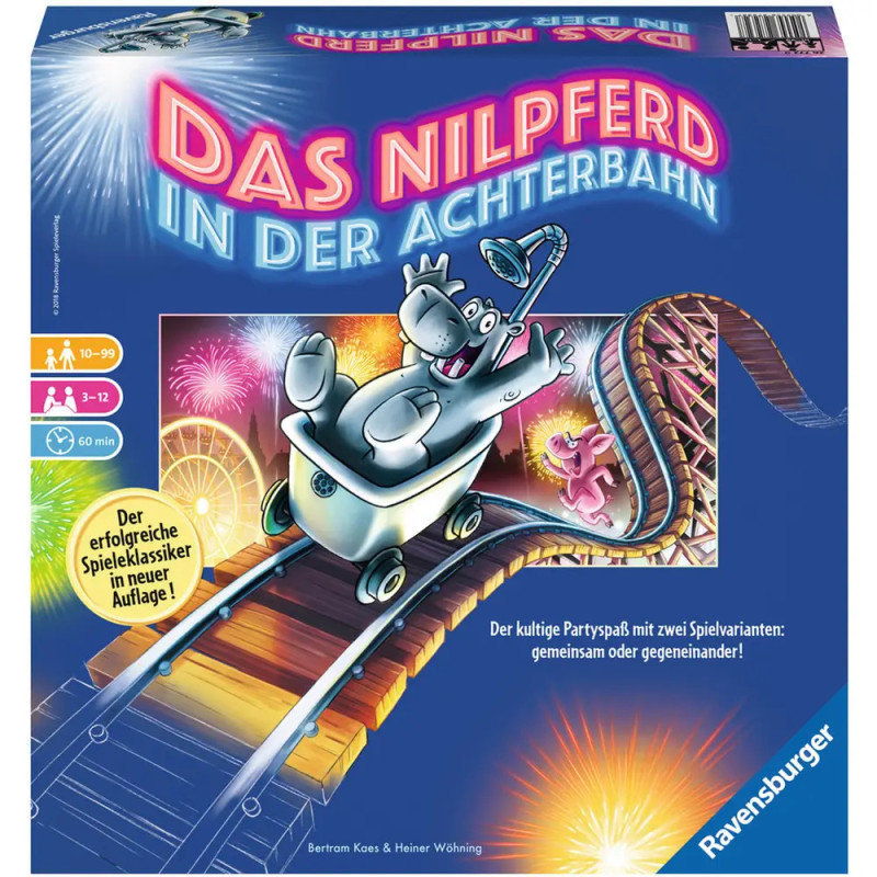 Ravenburger 26772 Das Nilpferd in der Achterbahn Gesellschaftsspiele
