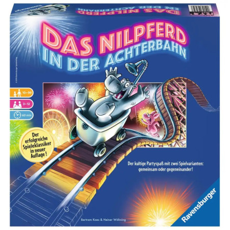 Ravenburger 26772 Das Nilpferd in der Achterbahn Gesellschaftsspiele