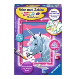 Ravensburger 29609 Malen nach Zahlen Einhorn Malen nach Zahlen Serie F