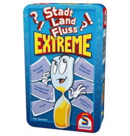 Schmidt Spiele Stadt, Land, Fluss®, Extreme Mitbringspiel in der Metalldose
