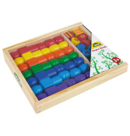 LENA® Große Holzfädelperlen