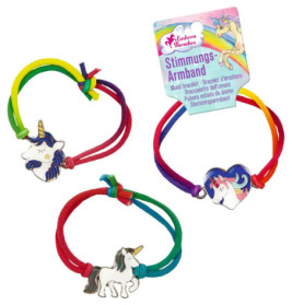 Stimmungsarmband Einhorn-Paradies, sortiert (1 Stück) (one size)