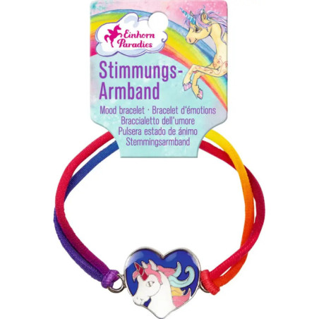 Stimmungsarmband Einhorn-Paradies, sortiert (1 Stück) (one size)