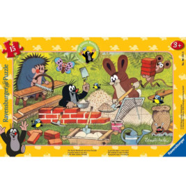 Ravenburger 6151 Puzzle Der kleine Maulwurf und seine Freunde 15 Teile