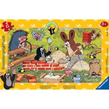 Ravenburger 6151 Puzzle Der kleine Maulwurf und seine Freunde 15 Teile