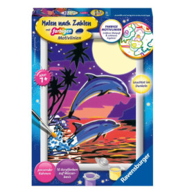 Ravenburger 27845 Malen nach Zahlen Delfine Malen nach Zahlen Sonderserie E