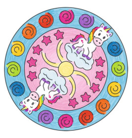 Ravensburger 29704 Mandala Designer Mini Unicorn MD Mini