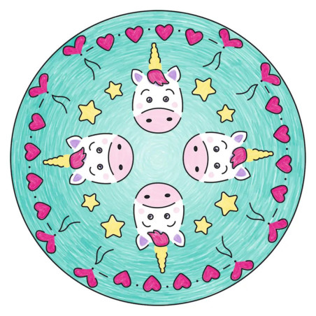Ravensburger 29704 Mandala Designer Mini Unicorn MD Mini