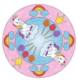 Ravenburger 29703 Mandala Designer Unicorn MD Midi
