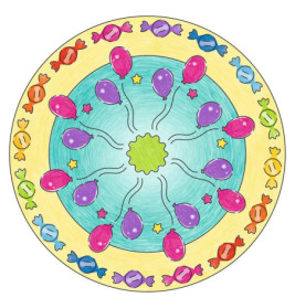 Ravenburger 29703 Mandala Designer Unicorn MD Midi