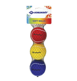 Schildkröt Funsports - Softbälle, 3 Stück Meshbag, (rot, gelb, blau)