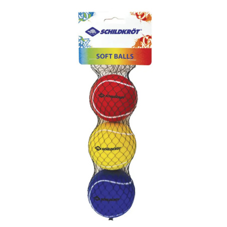 Schildkröt Funsports - Softbälle, 3 Stück Meshbag, (rot, gelb, blau)