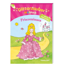 Glitzerzauber-Malblock. Prinzessinnen