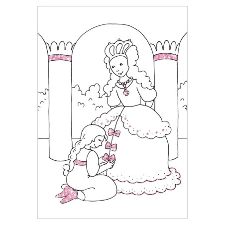 Glitzerzauber-Malblock. Prinzessinnen Glitzerzauber-Malblock. Prinzessinnen