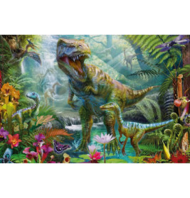 Puzzle-Box im Metallkoffer, Dinos, Puzzle-Box, 2x60, 2x100 Teile