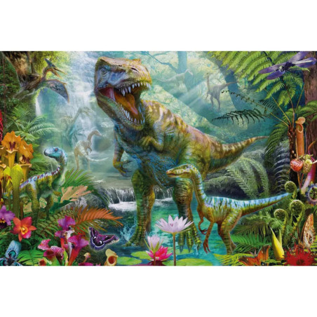 Puzzle-Box im Metallkoffer, Dinos, Puzzle-Box, 2x60, 2x100 Teile