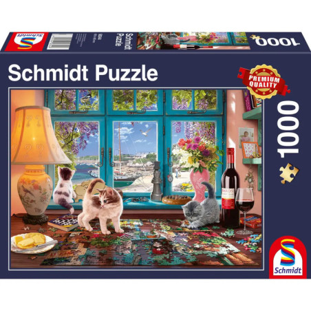 Schmidt Spiele Puzzle Am Puzzletisch, 1000 Teile