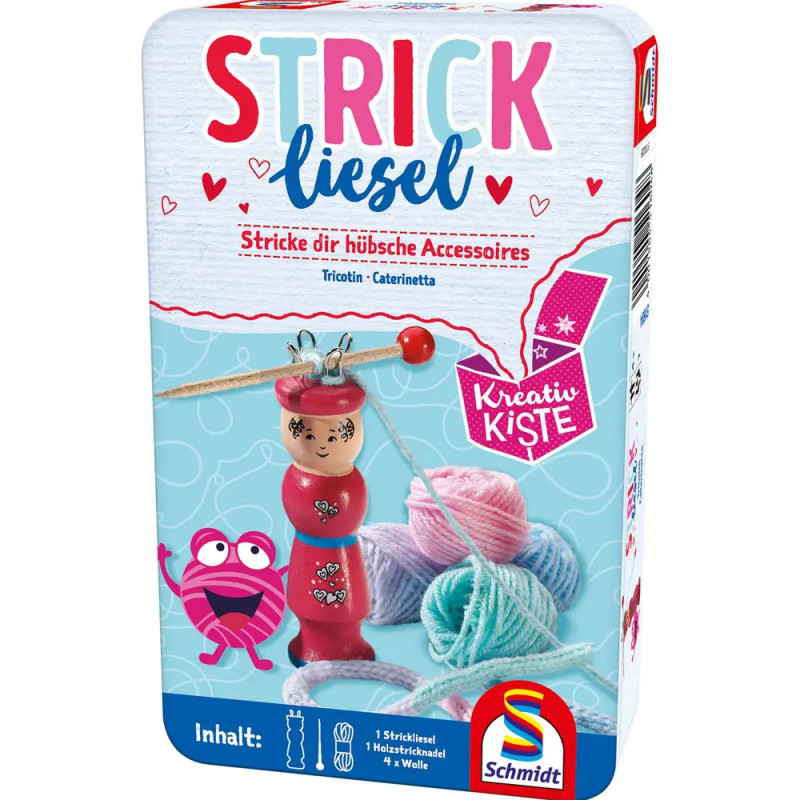 Schmidt Spiele Bring-mich-mit Strickliesel Metalldose