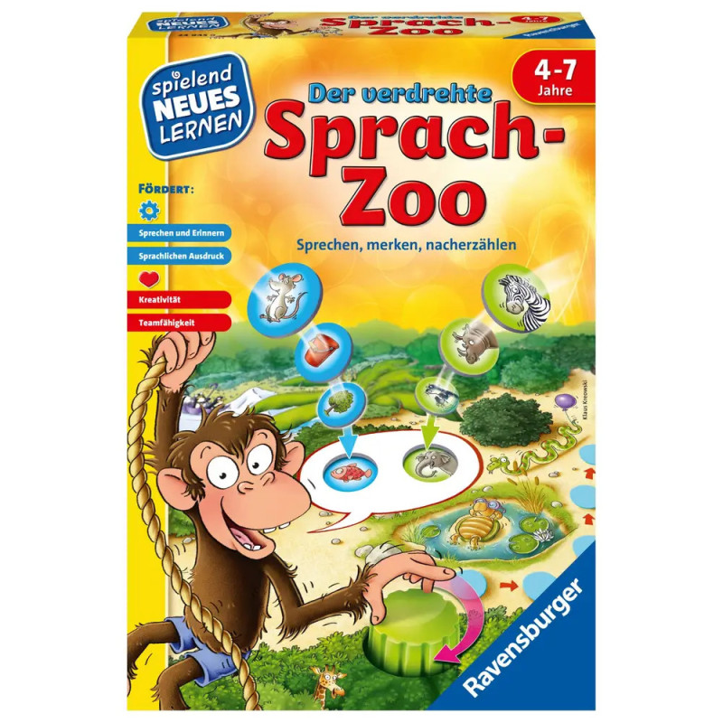 Ravenburger 24945 Der verdrehte Sprach-Zoo Spielen und Lernen