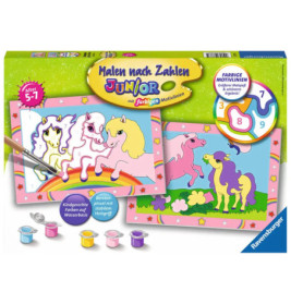Ravensburger 27773 Malen nach Zahlen Süße Ponys Malen nach Zahlen Junior