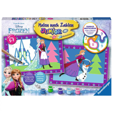 Ravensburger 27771 Malen nach Zahlen Die Eiskönigin Malen nach Zahlen Junior