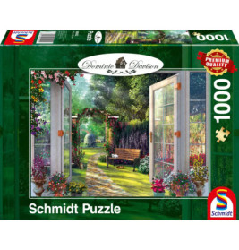 Schmidt Spiele Puzzle Blick in den verwunschenen Garten 1000 Teile