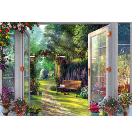 Schmidt Spiele Puzzle Blick in den verwunschenen Garten 1000 Teile