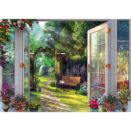 Schmidt Spiele Puzzle Blick in den verwunschenen Garten 1000 Teile