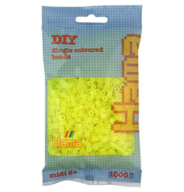 Hama® Bügelperlen Midi - Neon Gelb 1000 Perlen