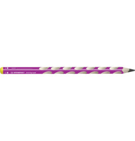 Ergonomischer Dreikant-Bleistift für Linkshänder - STABILO EASYgraph in pink - Einzelstift - Härtegr