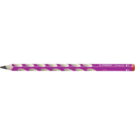 Ergonomischer Dreikant-Bleistift für Rechtshänder - STABILO EASYgraph in pink - Einzelstift - Härtegrad B