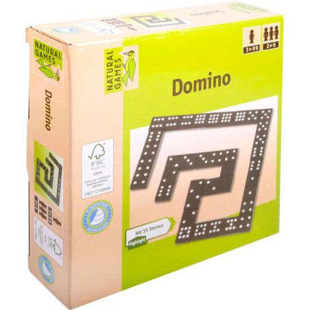 Natural Games Holz Domino, 55 Steine Natural Games Holz Domino, 55 Steine