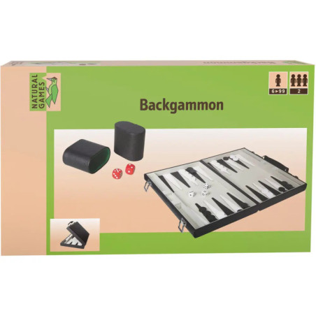 Natural Games Backgammon Kunstleder 47x37 cm