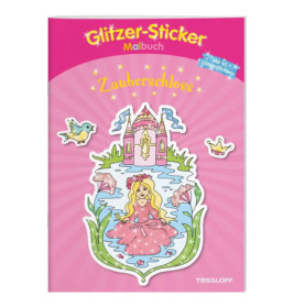 Glitzer-Sticker-Malbuch. Zauberschloß