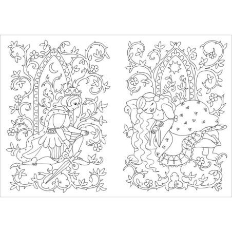 Glitzer-Sticker-Malbuch. Zauberschloß Glitzer-Sticker-Malbuch. Zauberschloß