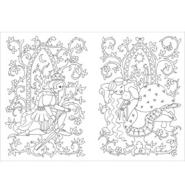 Glitzer-Sticker-Malbuch. Zauberschloß