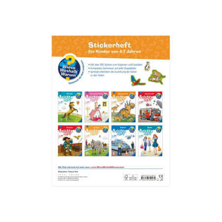 Ravenburger 32943 Wieso? Weshalb? Warum? Stickerheft: Im Zoo WWW-Malbuch (ab 01/06)