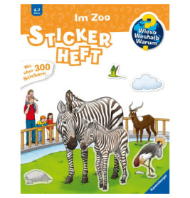 Ravenburger 32943 Wieso? Weshalb? Warum? Stickerheft: Im Zoo WWW-Malbuch (ab 01/06)