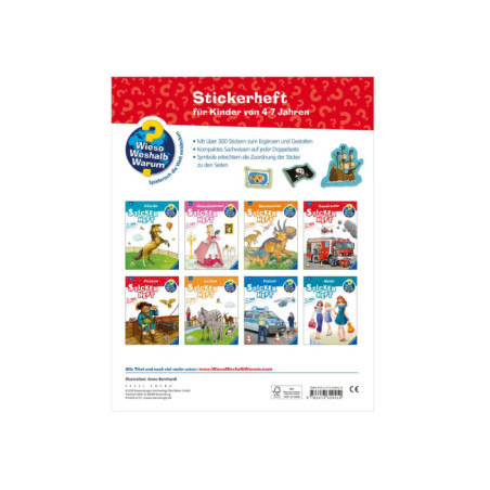 Ravensburger 32941 Wieso? Weshalb? Warum? Stickerheft: Piraten WWW-Malbuch (ab 01 06)