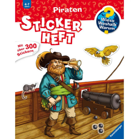 Ravensburger 32941 Wieso? Weshalb? Warum? Stickerheft: Piraten WWW-Malbuch (ab 01 06)