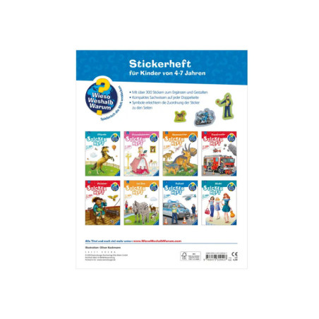 Ravenburger 32942 Wieso? Weshalb? Warum? Stickerheft: Polizei WWW-Malbuch (ab 01/06)