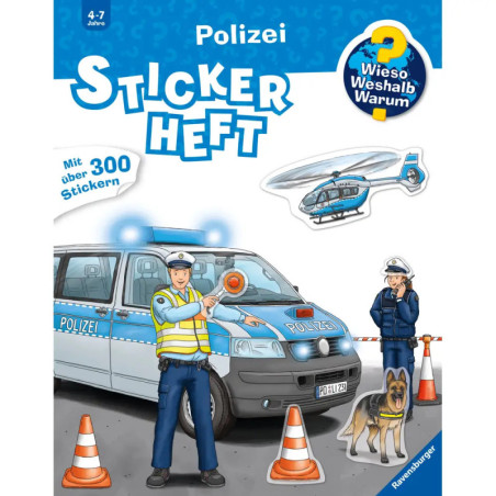 Ravenburger 32942 Wieso? Weshalb? Warum? Stickerheft: Polizei WWW-Malbuch (ab 01/06)