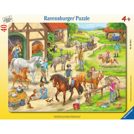 Ravensburger 061648 Puzzle: Auf dem Pferdehof, 30-48 Teile Ravensburger 061648 Puzzle: Auf dem Pferdehof, 30-48 Teile