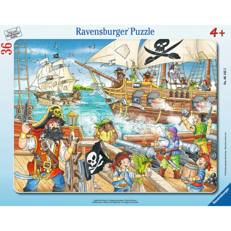 Ravensburger 061655 Puzzle: Angriff der Piraten, 30-48 Teile
