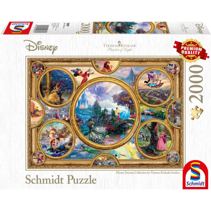 Schmidt Spiele Puzzle Thomas Kinkade Disney Dreams Collection, 2000 Teile