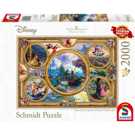 Schmidt Spiele Puzzle Thomas Kinkade Disney Dreams Collection, 2000 Teile