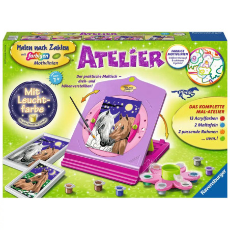 Ravenburger 28507 Malen nach Zahlen Atelier Pferde Malen nach Zahlen Atelier