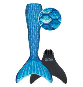 Fin Fun Meerjungfrau Mermaidens blau S/M