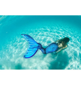 Fin Fun Meerjungfrau Mermaidens blau S/M